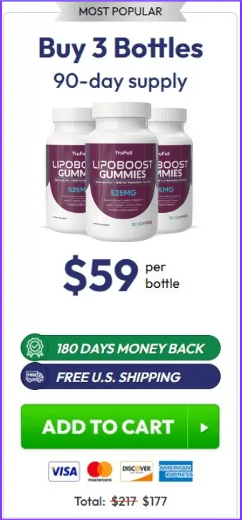 Lipoboost Gummies - 3 Bottles
